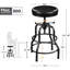 Tabouret de bar industriel en métal