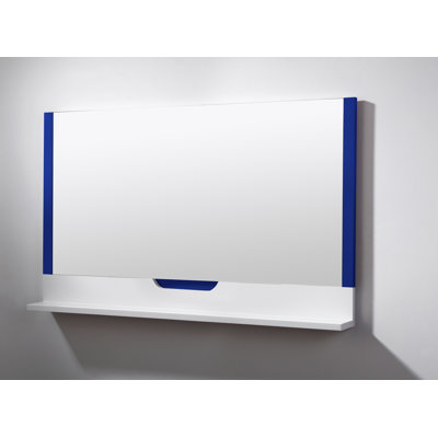 Aliyanna Flat Mirror with Shelves
