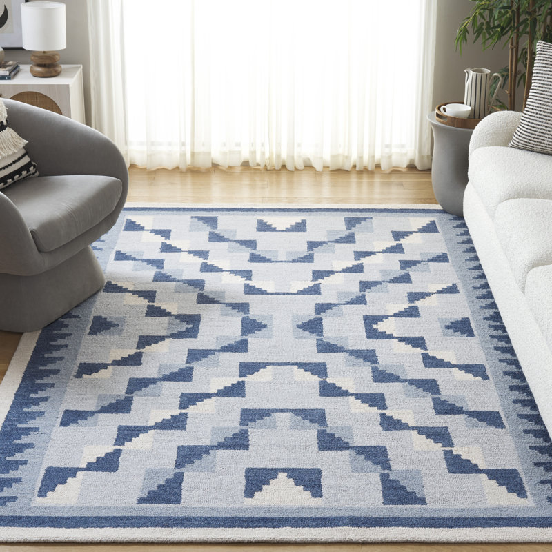 Kenya Hand Tufted Wool Abstract Indoor Rug, Rectangle 9' x 12'