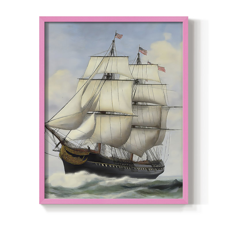 «NAUTICAL Series Lxx», H 15 po x l 12 po, Rose