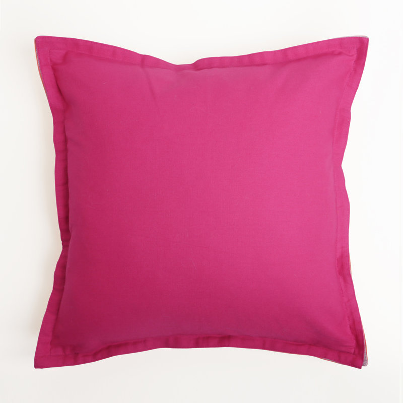  Housse de coussin en toile Canvas, Orange / fuchsia