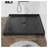 Goodyo 36x36 Inch Anti-slip Acrylic Shower Base, Black Double Threshold Center Drain Shower Basin with Durable ABS Construction