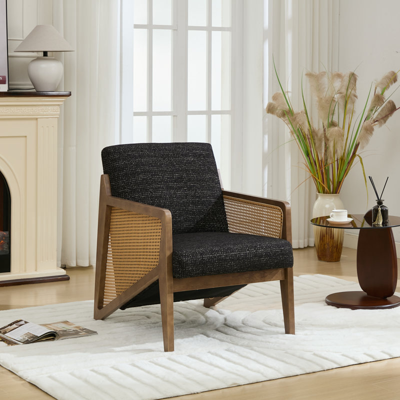Fauteuil Karoll Chisara, Noir, 1