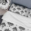 Ensemble de housse de couette transitionnel noir et blanc damassé Glamour I-109144529