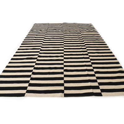 Ousley Black and White Rug