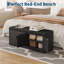 Banc de rangement 45 po avec coussin à 2 niveaux et coussin rembourré-1776236540
