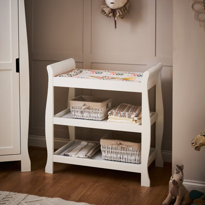 Stamford Open White Changing Table
