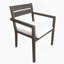 Ensemble de salle à manger 7 pièces pour l'extérieur, table en bois avec 6 chaises pour la pelouse, la cour, la terrasse du jardin, au bord de la piscine-1076329426