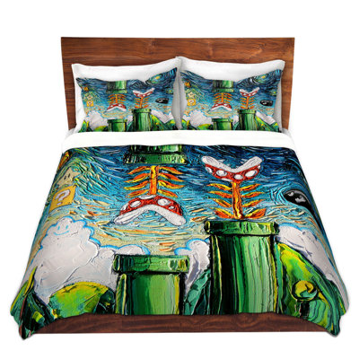 Polyester Geometric Shapes Duvet Cover