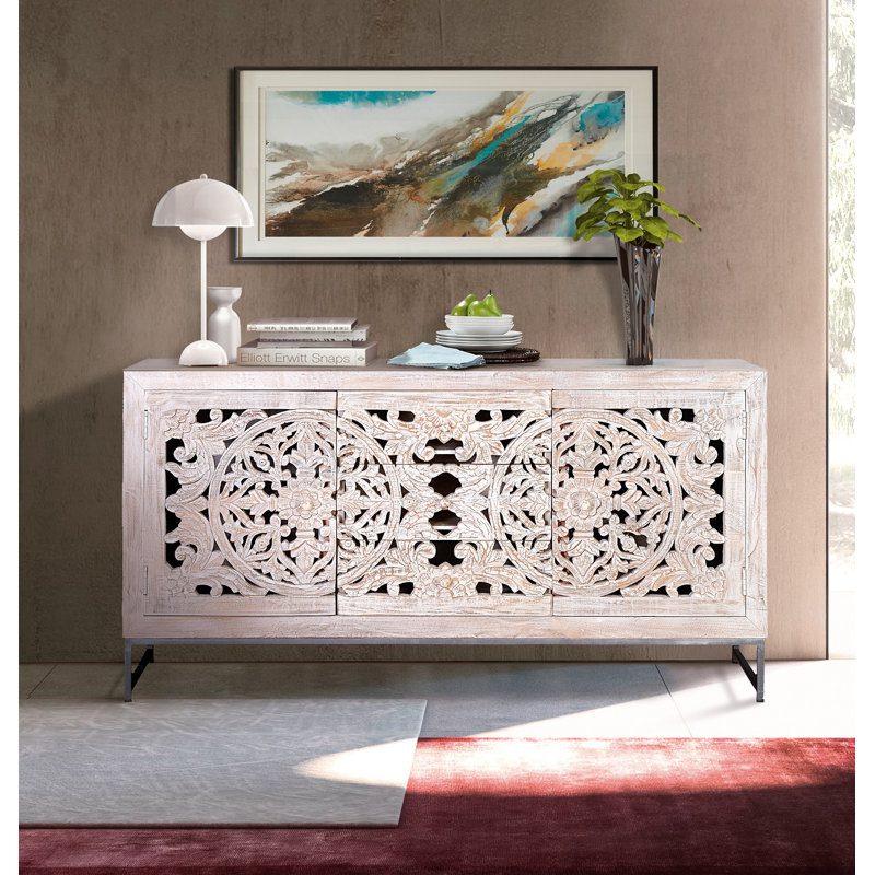150cm Solid Wood Sideboard