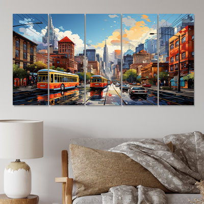 City Atlanta Popart III Cities & Countries Wall Decor on Metal