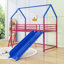 Lit mezzanine simple avec glissade et rideau-419665815