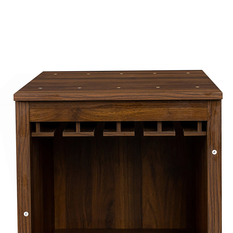 Bar à vin modulaire avec tablettes de rangement