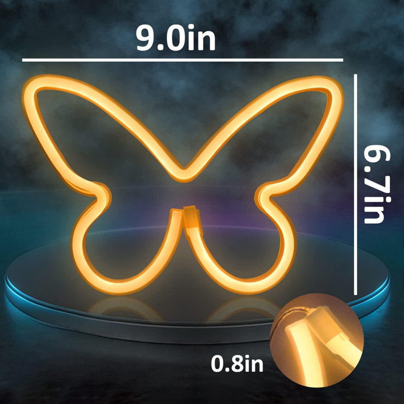 Enchanted 3-piece Butterfly Neon Light Set