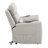 Marsha Light Gray Silicone Synthetic Leather Power Motion Recliner With Lift