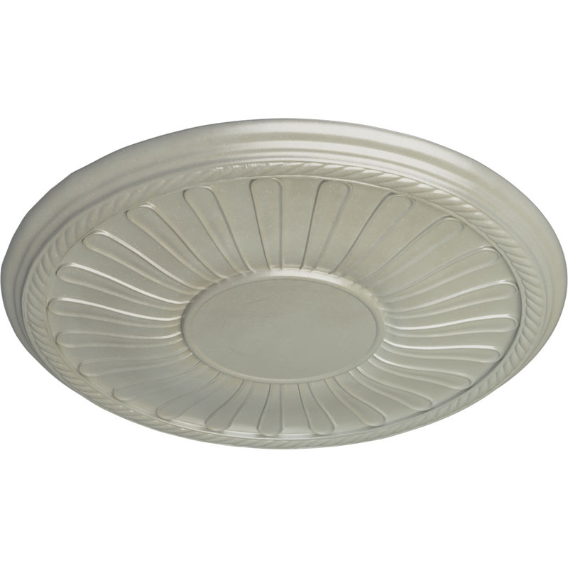 Médaillon de plafond Endurathane Leandros, 19 7/8 po x P 1 1/4 po (convient aux auvents jusqu'à 6 3/8 po), fini cuivre peint à la main
