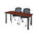 Neelesh Kee Training Table Top & 2 Cadence Nesting Chairs