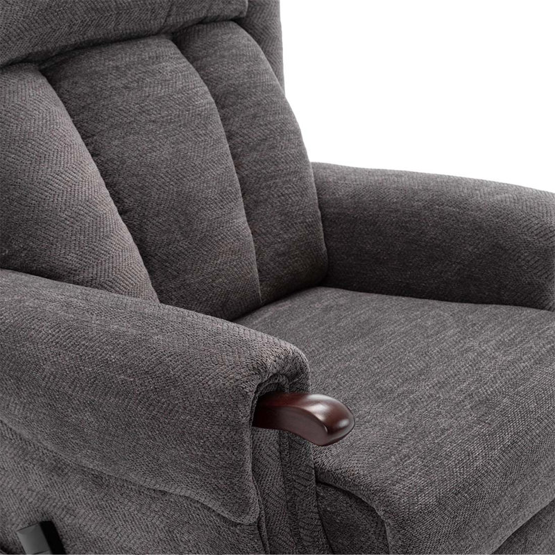 Adao 88cm Wide Lift Assist Standard Recliner, Charcoal