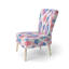 Chaise d'appoint Boho - Chaise d'appoint bleu pastel Ikat-86354144