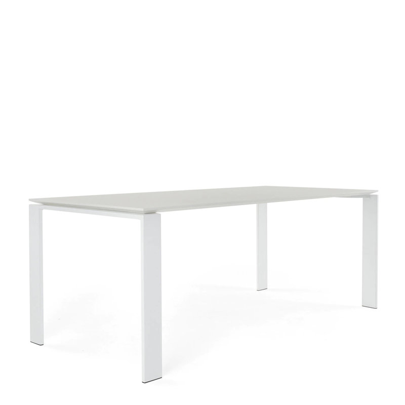 Four Dining Table, White, 28" H x 75" W x 35" D
