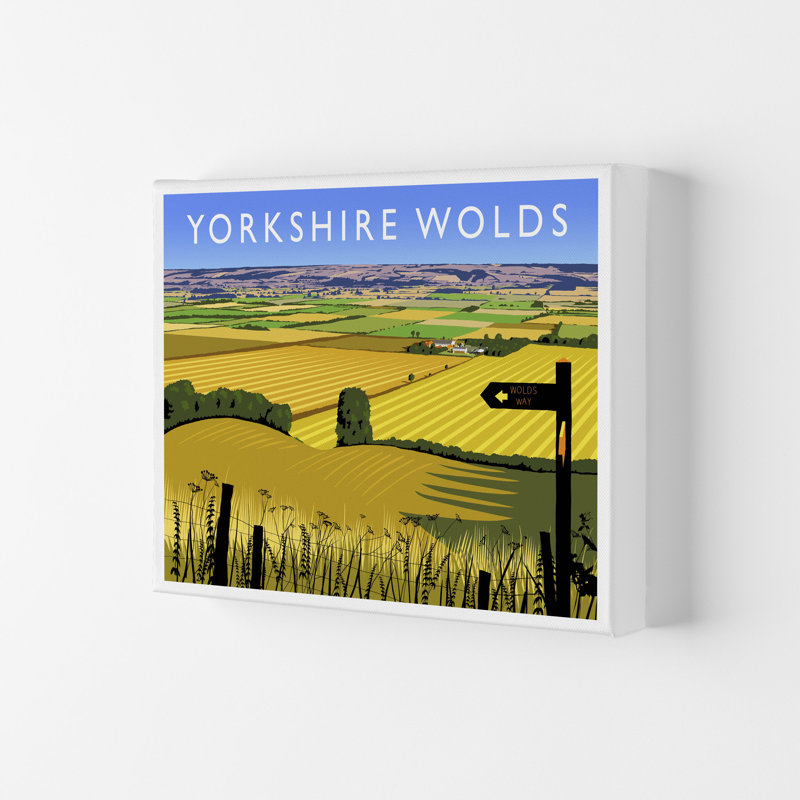 Yorkshire Wolds by Richard O'Neill - Print, 42cm H x 59.4cm W x 4cm D, Wrapped Canvas