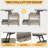 Lift Top Coffee Table, 3-in-1 Multifunctional Coffee Table with Drawers and Hidden Compartments