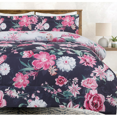 Ensemble d'édredon réversible en microfibre 3 pièces Chanasya