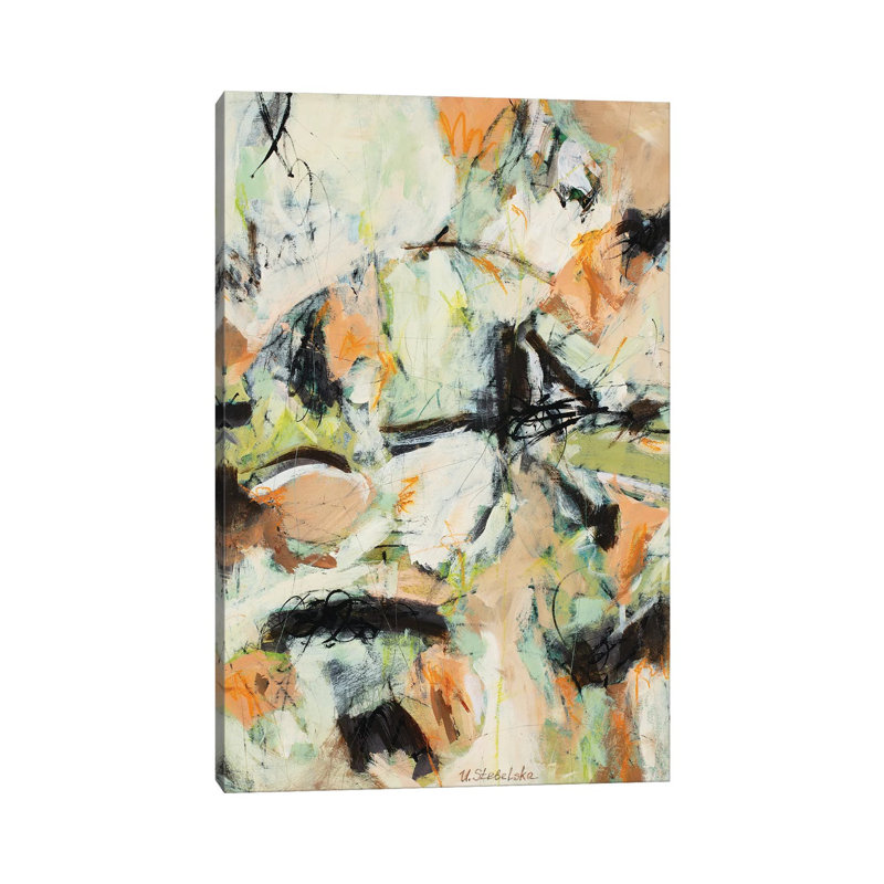 Cascade par Ulyana Stebelska - peinture sur toile tendue, H 12 po x l 8 po x P 0,75 po