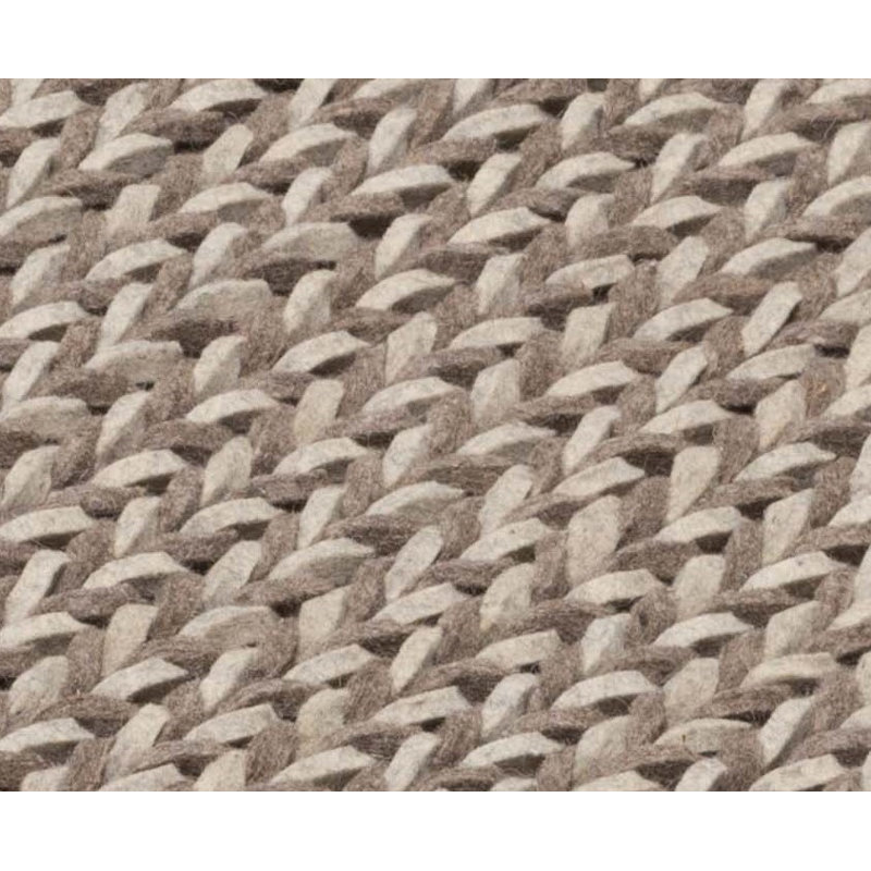 Tapis ivoire en laine touffeté à la main Langlois, Rectangle 8 pi x 10 pi