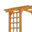 Arche de jardin en bois massif 7,5 pi, treillis de jardin de style pergola