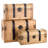 Appel 3 Piece Wooden Decorative Trunk Set