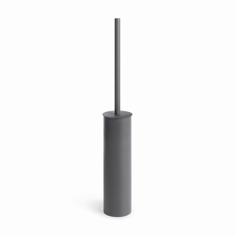 Complements Skoati 21.3" Free Standing Toilet Brush and Holder, Dark Grey