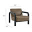 Fauteuil d'appoint en cuir Sereno Sereno-115680686-115680692