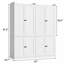 Armoire-penderie moderne autoportante avec deux portes et tringle (ensemble de 2)