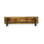 L'ensemble de table de salle à manger 3 pièces comprend une table de salle à manger en bois et 2 bancs de salle à manger - plateau de table Jacobean patiné et finition Jacobean patiné-1823019445-1823719853