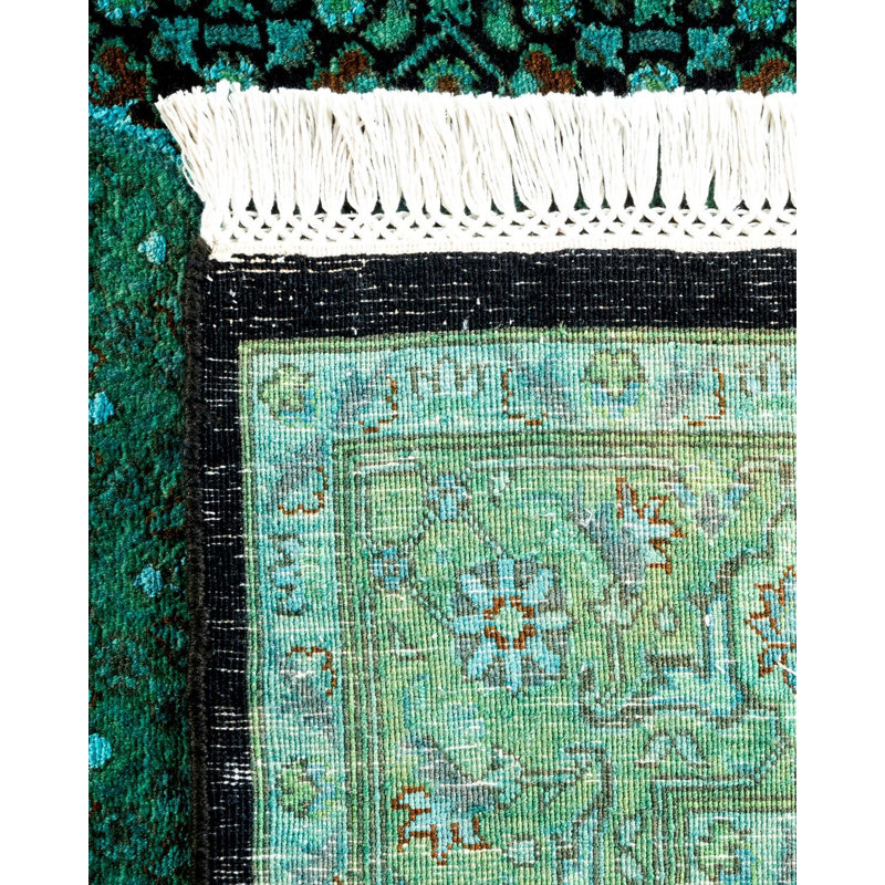 Fine Vibrance One-of-a-Kind 4' 1" X 6' 9" Hand Knotted Area Rug