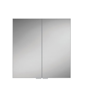 Eris 700.02mm W 700mm H Surface Frameless Medicine Cabinet Mirror 6 Adjustable