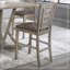 Ensemble de 2 chaises de salle à manger à hauteur de comptoir de style rustique rustique