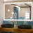 Ikeria Frameless LED Bathroom Vanity Mirrors with Anti-Fog, Dimmable Lights, and Shatterproof-2028962245