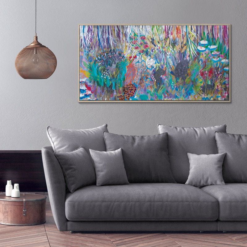 Home Guardians by Lia Porto - Painting on Canvas, Timber, 31cm H x 61cm W