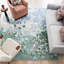 Wildflowers Hand-Tufted Recycled Polyester Indoor/Outdoor Blue Area Rug-1208957178
