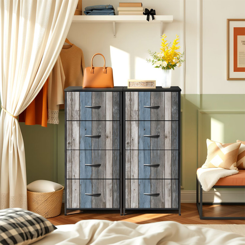 Commode pour chambre à coucher avec 4 tiroirs de rangement Modern Art