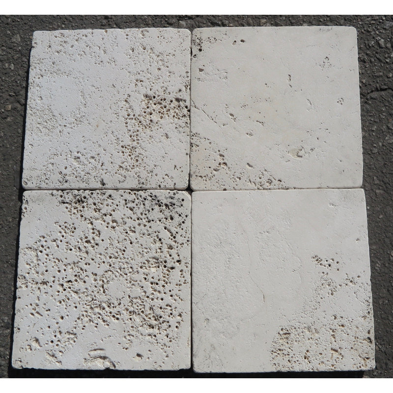 Alabastrino 8" x 8" Travertine Stone Look Wall & Floor Tile