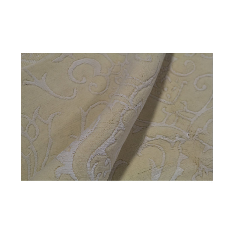 Tapis blanc de haute qualité noué à la main