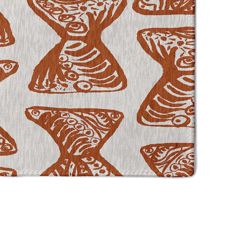Safari Chenille Geometric Indoor Rug, Rectangle 4' x 6'