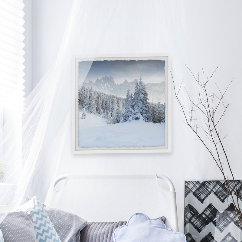 Twilight Woods - Single Picture Frame Print, 30cm H x 30cm W x 3.81cm D