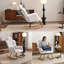 Fauteuil oscillant rembourré en tissu 055-Teddy