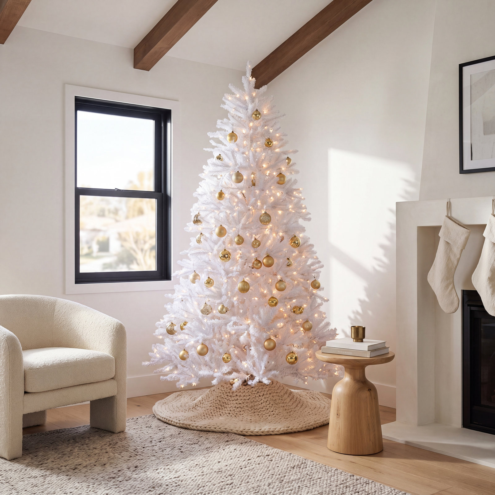 Pre-Lit Fir Christmas Tree, 9'