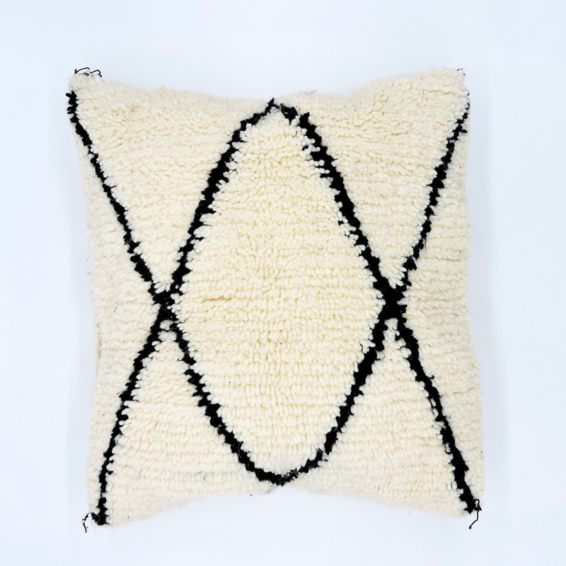 Housse de coussin géométrique carrée