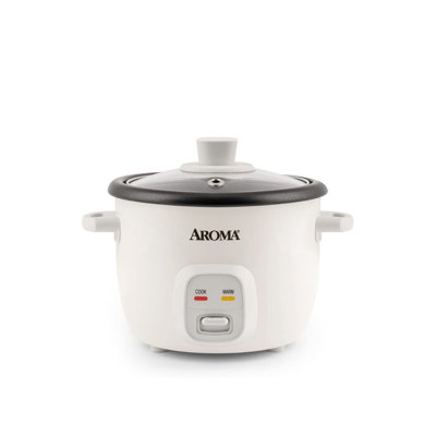 Aroma Rice And Grain Cooker, White